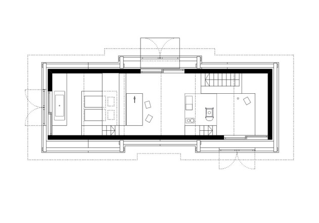Meck Architekten Heustadlsuite Grundriss Erdgeschoss