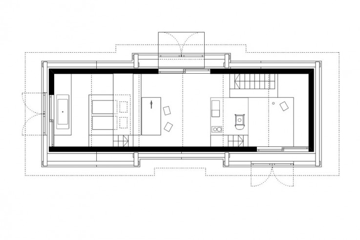 Meck Architekten Heustadlsuite Grundriss Erdgeschoss