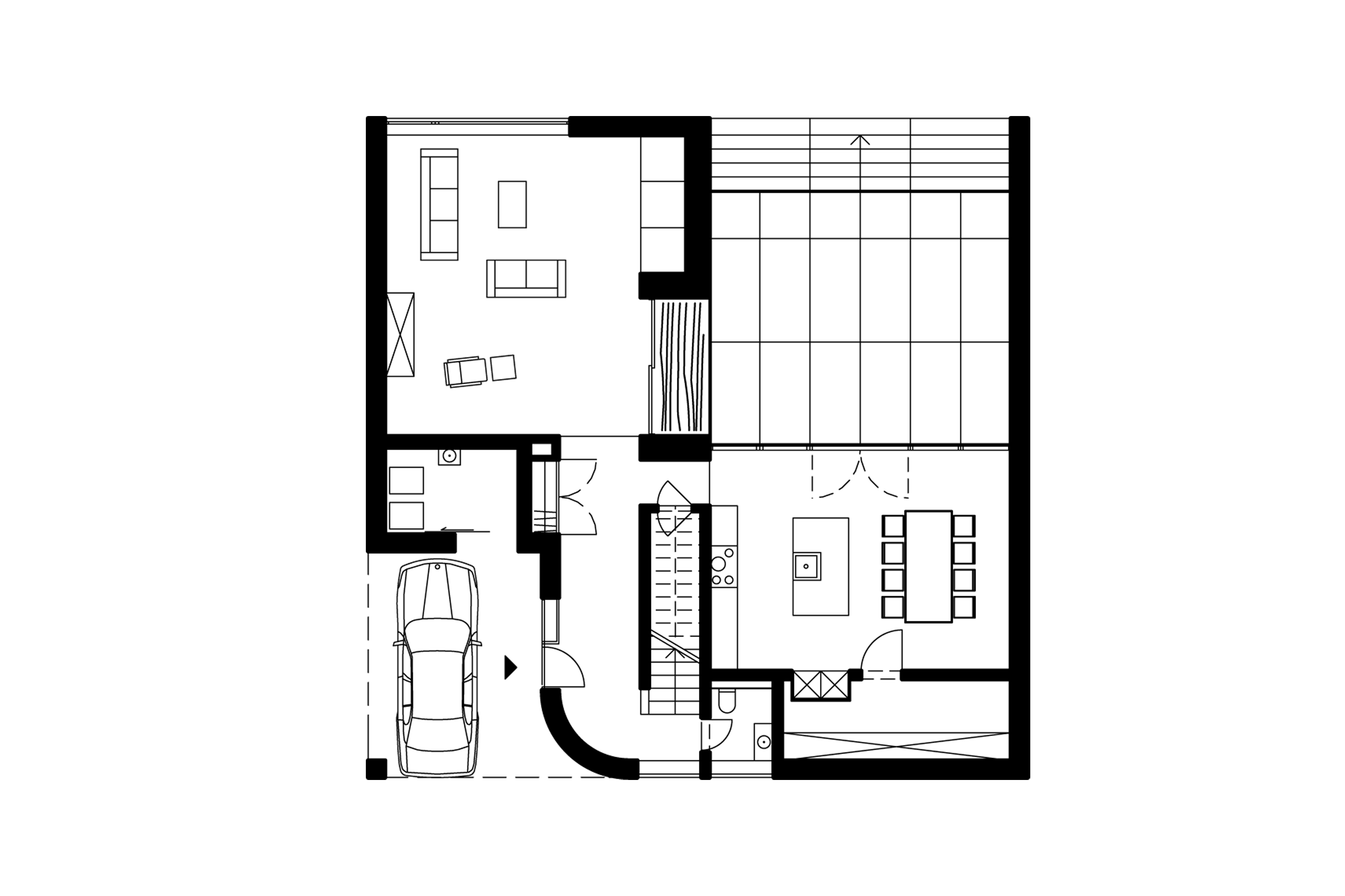Wohnhaus Mit Atrium Einfamilienhauser
