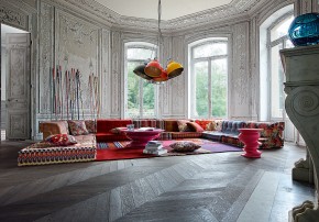 Roche Bobois Mah Jong Sofa wohnlich