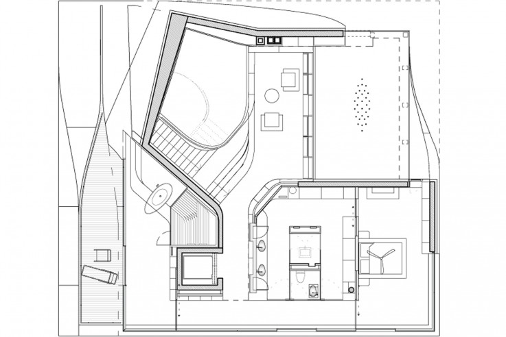 Un Studio Haus am Weinberg Grundriss 2. Obergeschoss