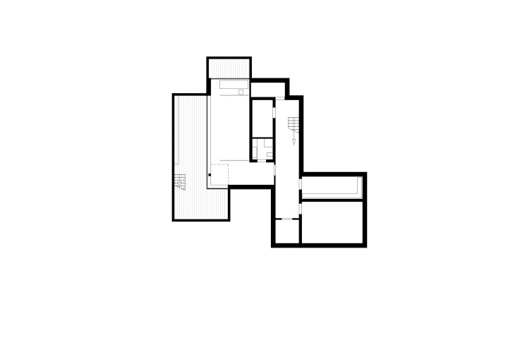 Titus Bernhard Architekten Wohnhaus am Starnberger See Grundriss Untergeschoss