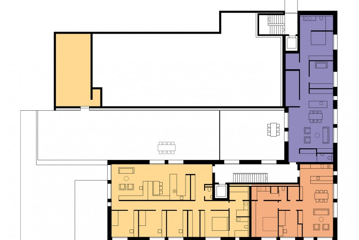Gohm Hiessberger Architekten Familienwohnhaus Grundriss Erdgeschoss