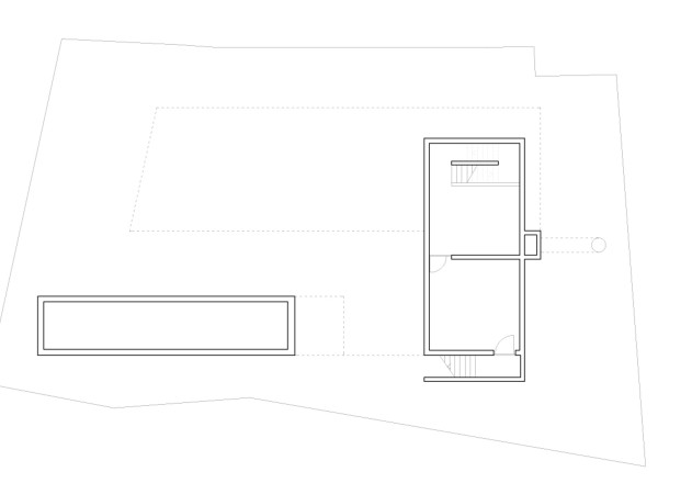 Michele Arnaboldi Architetti Villa am See Grundriss Kellergeschoss