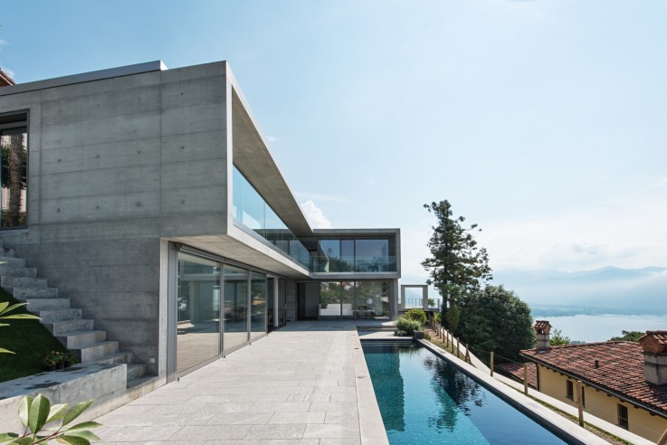 Michele Arnaboldi Architetti Villa am See Kanzellage