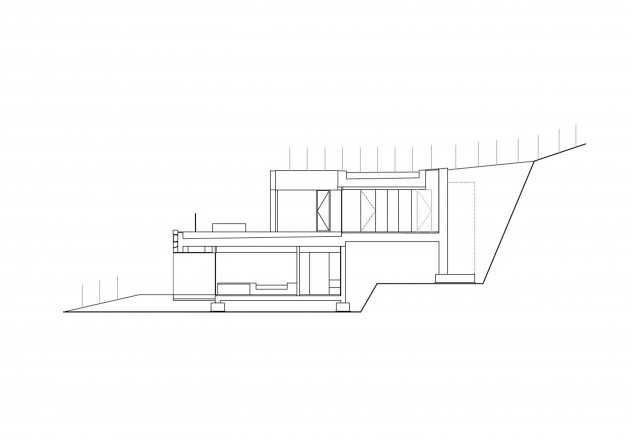Bergmeisterwolf Architekten wohnen am Weinberg Querschnitt