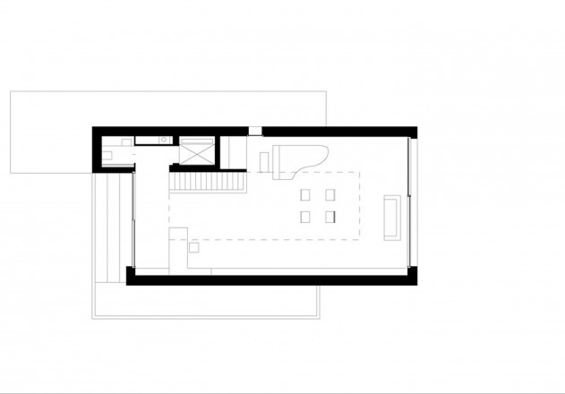 Beer Architektur Staedtebau wie ein Felsen im Garten Grundriss zweites Obergeschoss