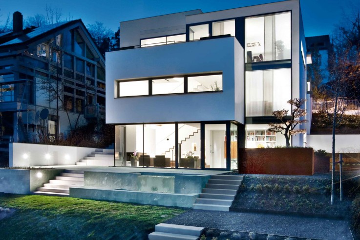 Fuchs Wacker Architekten Terrassenhaus am Hang Garten