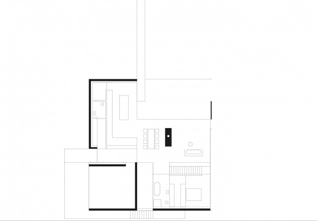 Marte Marte Betonhaus in der Landschaft Grundriss Obergeschoss