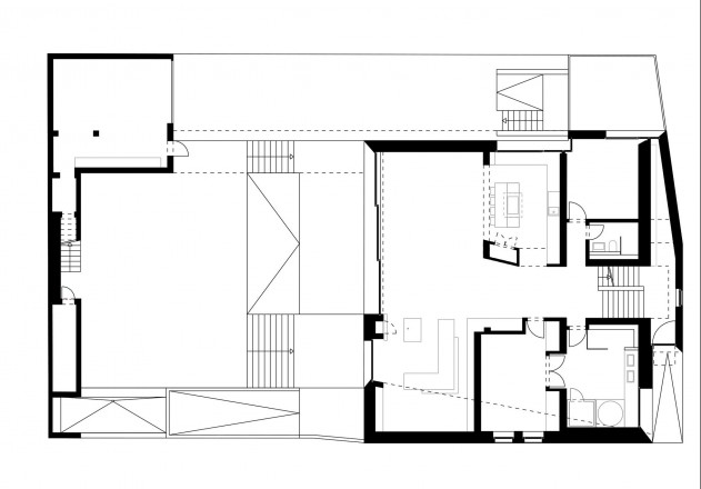 Meixner Schlueter Wendt ein Innenstadthaus Grundriss Erdgeschoss