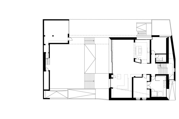 Meixner Schlueter Wendt ein Innenstadthaus Grundriss Erdgeschoss