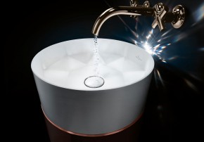 Waschtisch Octagon Villeroy Boch achteckige Form Kristall