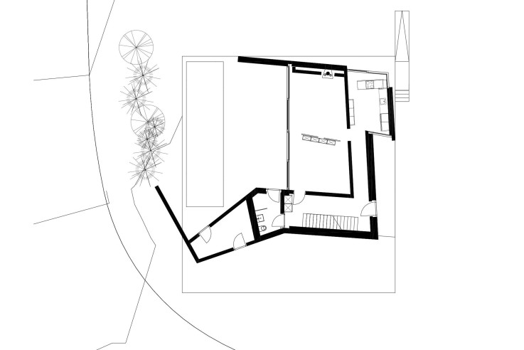 Werknetz Architektur kleines Haus fuer Zwei Grundriss Erdgeschoss