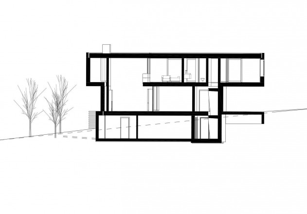 Werknetz Architektur kleines Haus fuer Zwei Schnitt