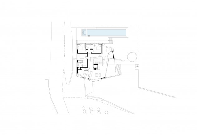 Architekten Kerschbaumer Pichler Partner Klimahaus aus Beton Grundriss Erdgeschoss