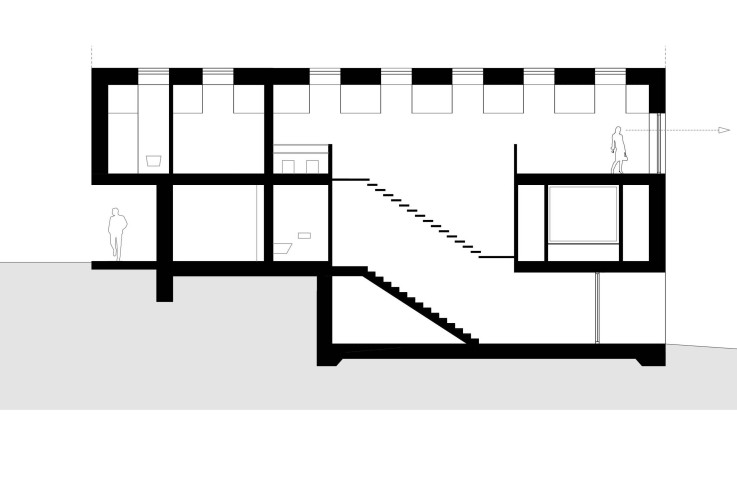 Hein Troy Architekten CO2 neutrales Holzhaus Schnitt