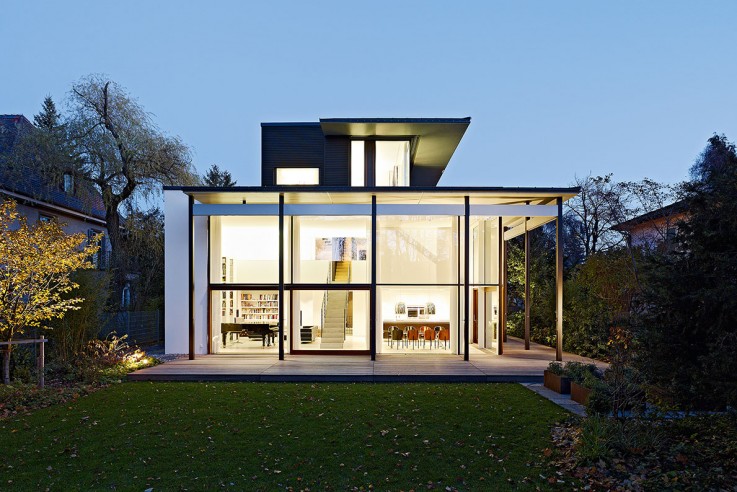 Heym Goeggel Heym Architekten puristisches Penthouse Garten