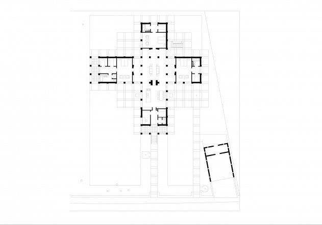 Uwe Schroeder die goldene Mitte Grundriss Erdgeschoss