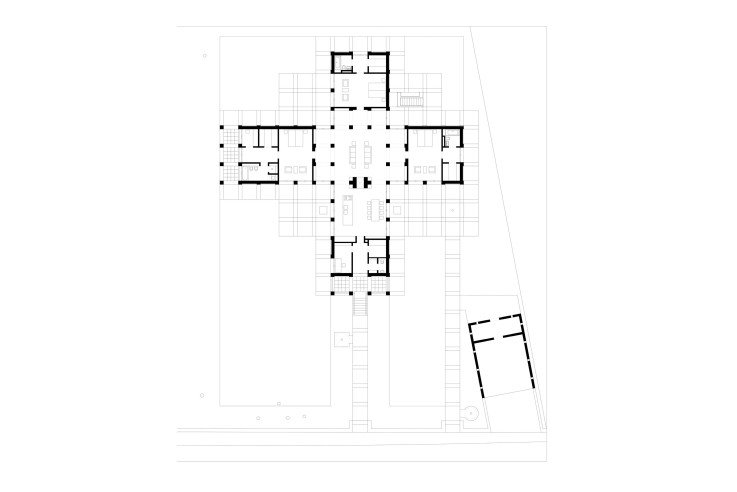 Uwe Schroeder die goldene Mitte Grundriss Erdgeschoss