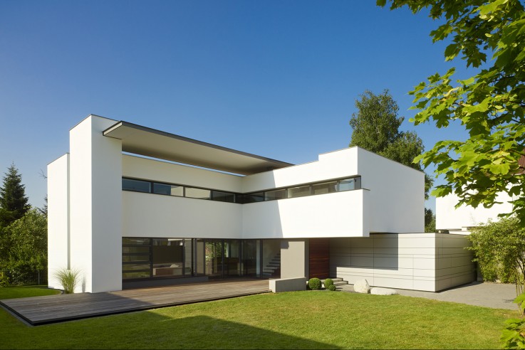 Alexander Brenner Architekten zwei Einfamilienhäuser Garten Grundstueck