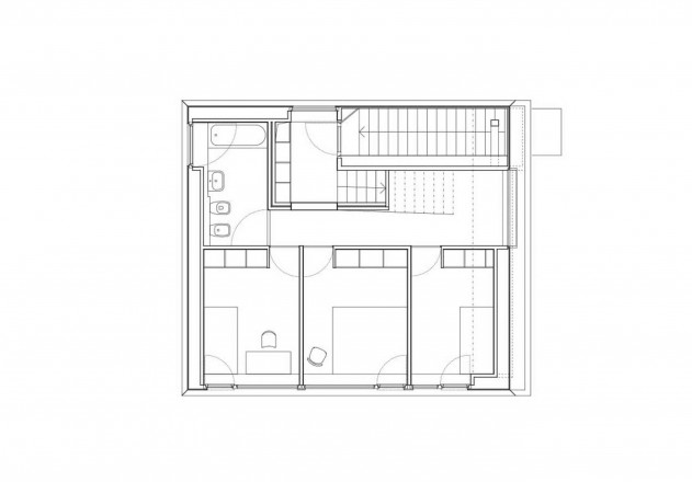 Amunt Nagel Theissen Darth Vader Passivhaus Grundriss erstes Obergeschoss
