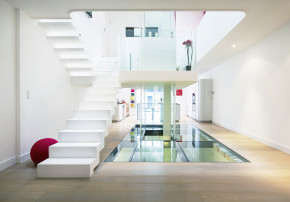 Andreas Vetter Kolumne Wohnen Extravagantes Wohnen, Loft, offenes Treppenhaus, Glasboden