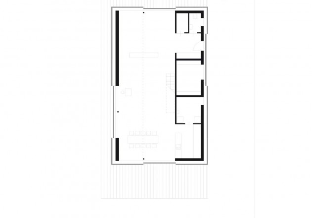 Julia Bergmann Kleyer Koblitz Architekten Wohnkubus Grundriss Erdgeschoss