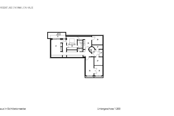 Maio Maio Architekten Betonskulptur nach Mass Grundriss Untergeschoss