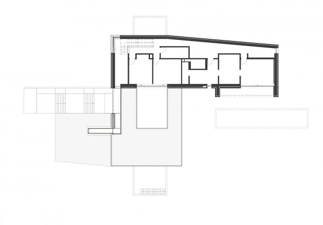 Titus Bernhard Architekten Haus aus Stein Grundriss Obergeschoss