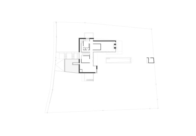 Titus Bernhard Architekten Haus aus Stein Grundriss Erdgeschoss