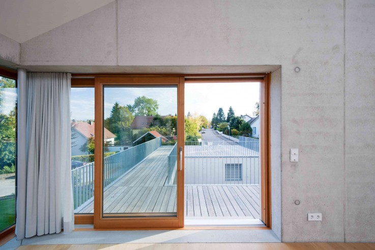 Heilergeiger Architekten sinnliche Gegensätze Einfamilienhaus Sichtbeton Dämmung Dachterrasse