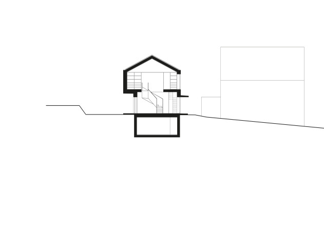 Heilergeiger Architekten sinnliche Gegensätze Schnitt