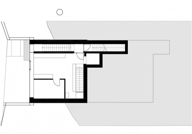 Berschneider + Berschneider Einfamilienhaus Kuben Grundriss  OG 1