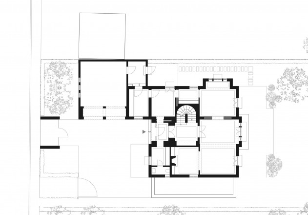 Axel Steudel klassische Villa Grundriss EG