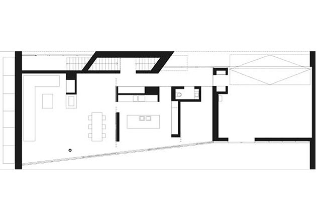 e2a Architekten Sichtbetonbaus Grundriss EG