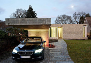 La'ket Architekten Atrienhaus Backsteinbau Flachbau