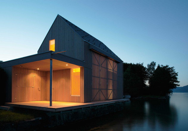 Luger und Maul kleines Badehaus Umnutzung Abendstimmung