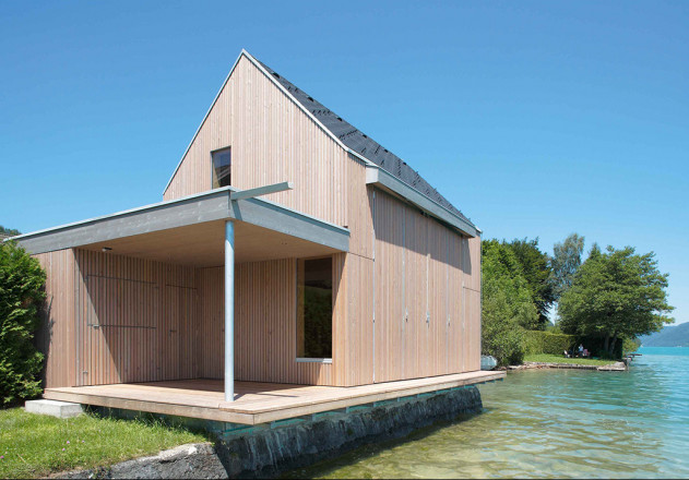 Luger und Maul kleines Badehaus Umnutzung Seeseite Eingang