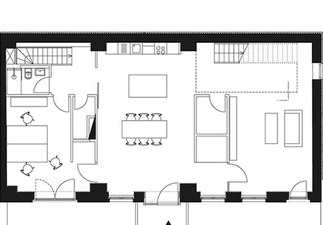roedig schop Architekten Berlin Umbau Remise Grundriss EG
