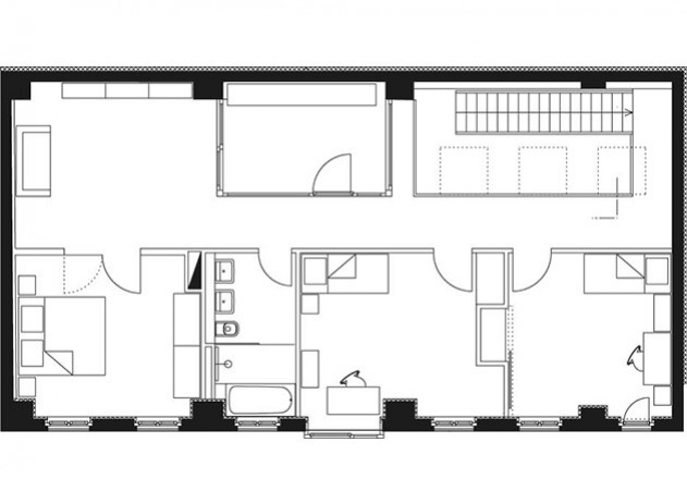 roedig schop Architekten Berlin Umbau Remise Grundriss OG