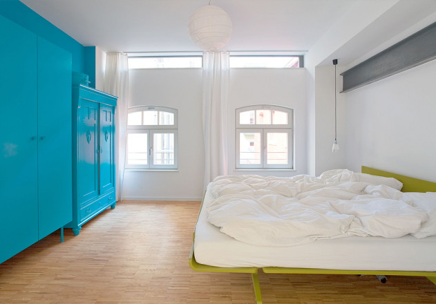 roedig schop Architekten Berlin Umbau Remise Schlafzimmer