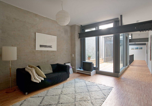 roedig schop Architekten Berlin Umbau Remise Wohnbereich Atrium