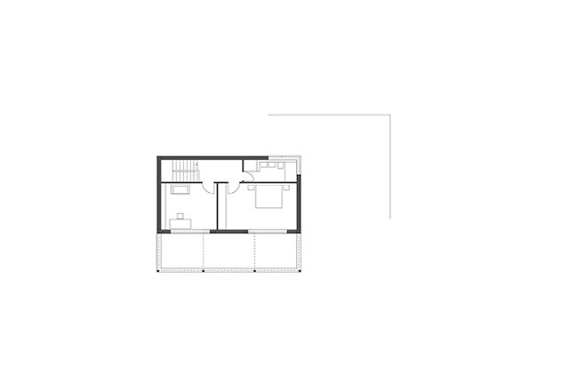 hmarchitekten weisse Villa Hamburg Grundriss DG
