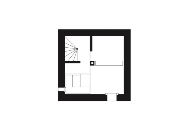 Marte Marte Architekten kleine Berghütte Grundriss UG