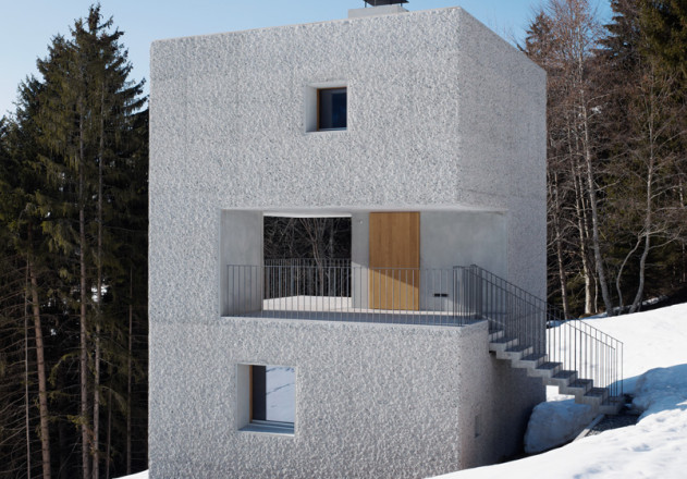 Marte Marte Architekten kleine Berghütte Sichtbeton