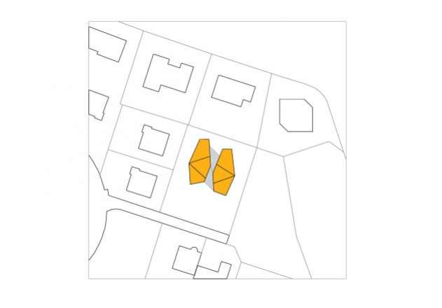 L3P Architekten zwei Minergiehäuser Lageplan