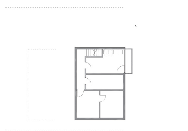 Bernardo Bader Hofhaus Holzelementfassade Grundriss UG