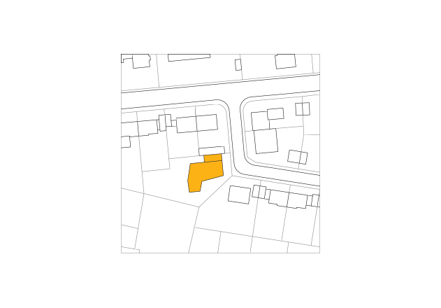 Lynx Architecture Einfamilienhaus gestockter Beton Lageplan