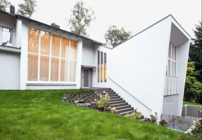 Bachmann Badie Architekten Anbau Fünfzigerjahre Villa Aussensicht