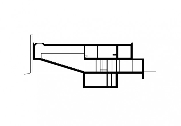 Buchner Bründler Architekten Einfamilienhaus aus Beton Gelterkinden Schnitt